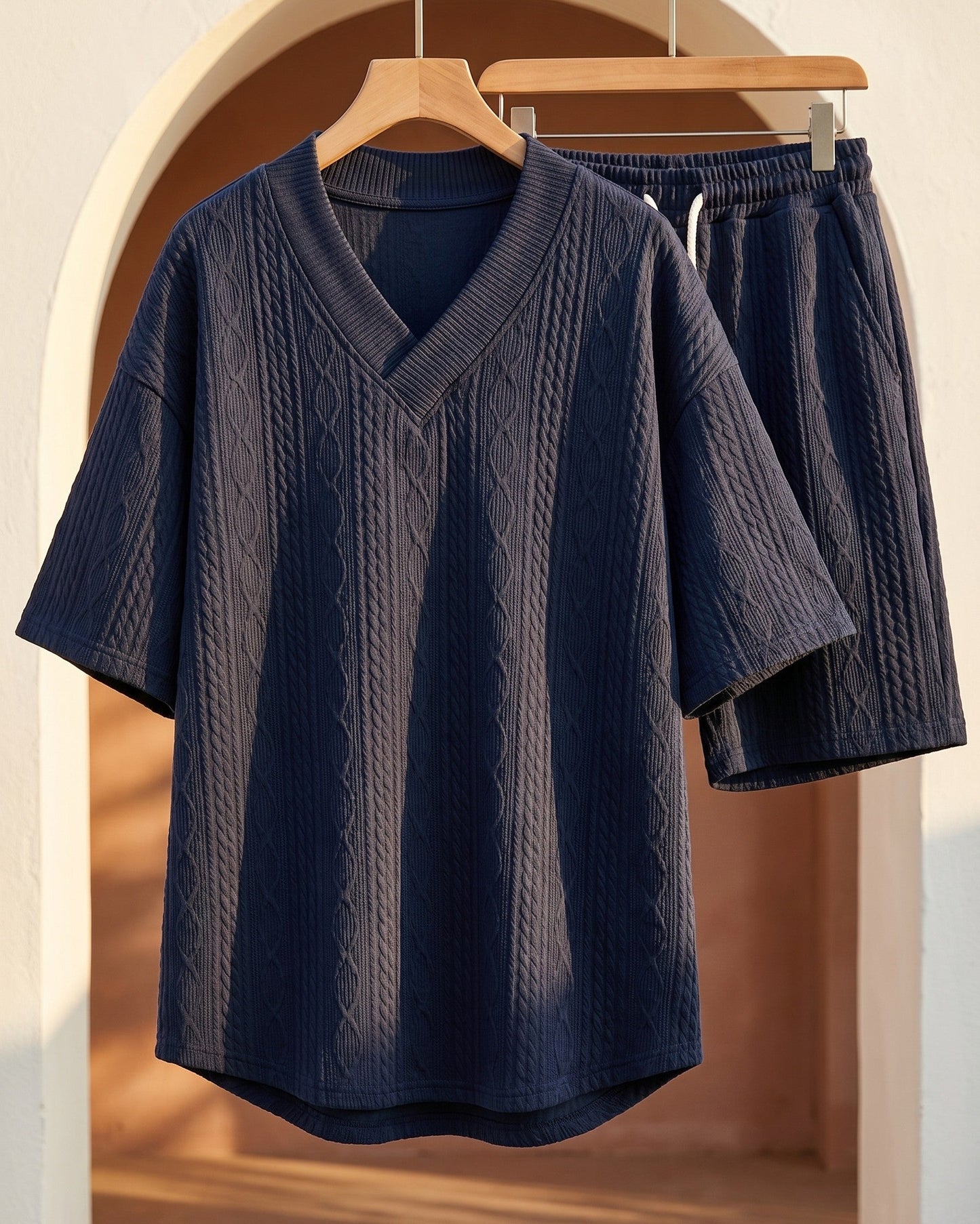 Virgilio Cable-Knit Matching Set