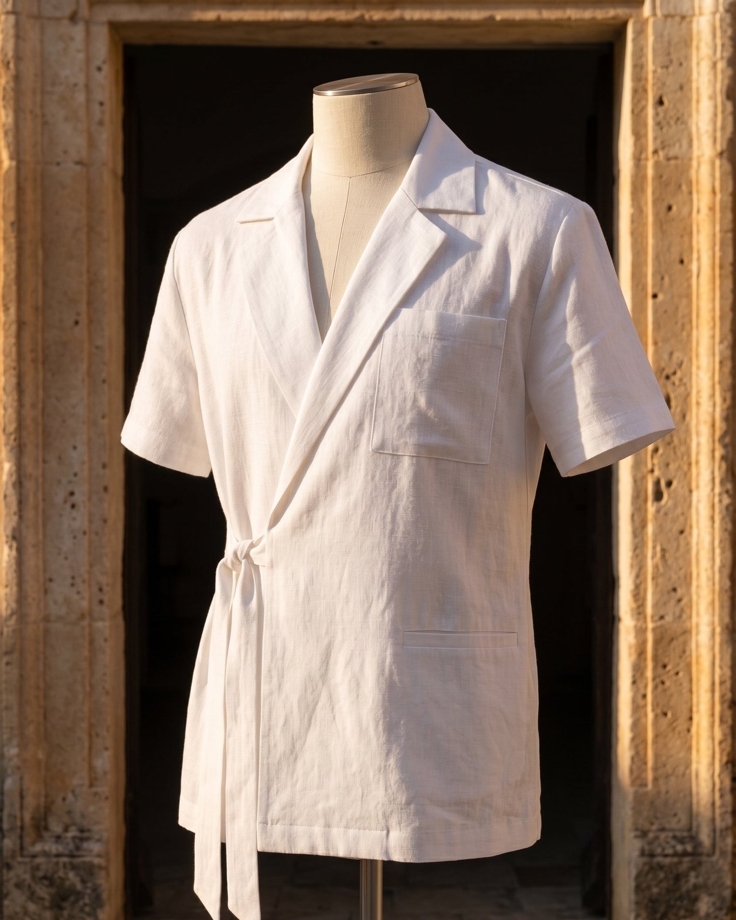 Massimo Linen Wrap Shirt