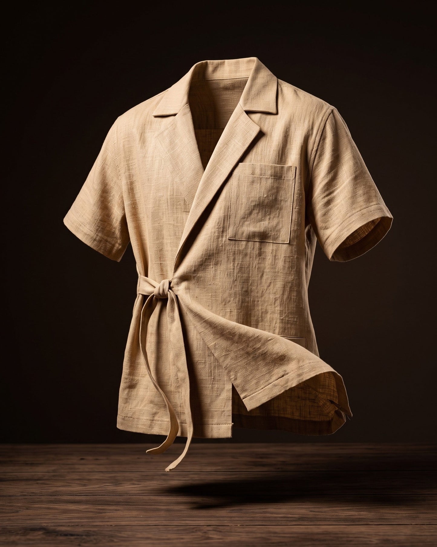 Massimo Linen Wrap Shirt