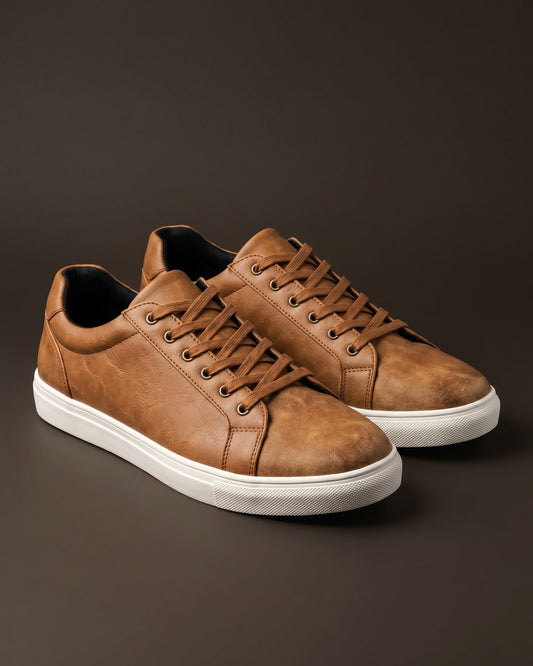 Vittorio Faux Leather Low-Top Sneaker