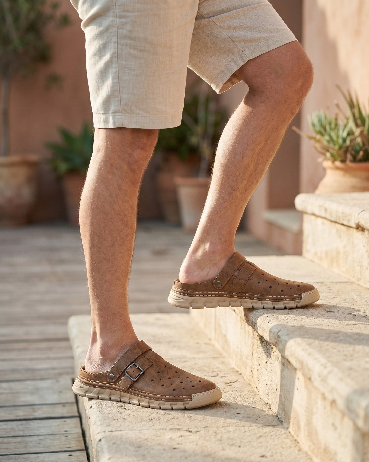 Javier Leather-Look Mule Clog