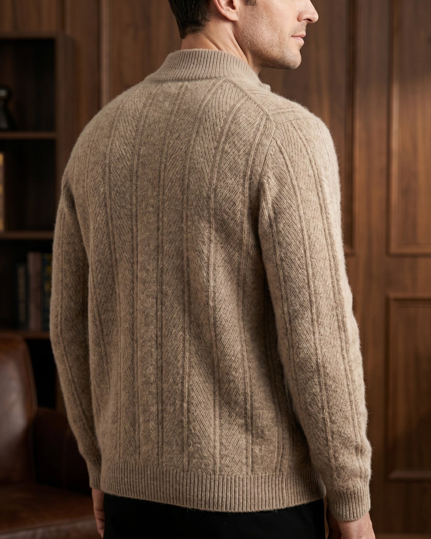 Serafino Cashmere Zip-Up Cardigan